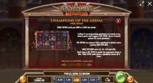 GAME OF GLADIATORS UPRISING ทดลองเล่น PLAY’n GO เครดิตฟรี UFABET ทางเข้า