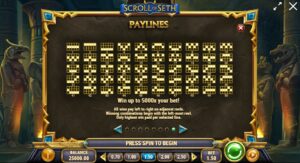 SCROLL OF SETH ทดลองเล่น PLAY’n GO เครดิตฟรี UFABET ทดลองเล่น