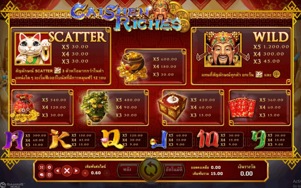 Caishen Riches joker ufabet36 vip เว็บตรง