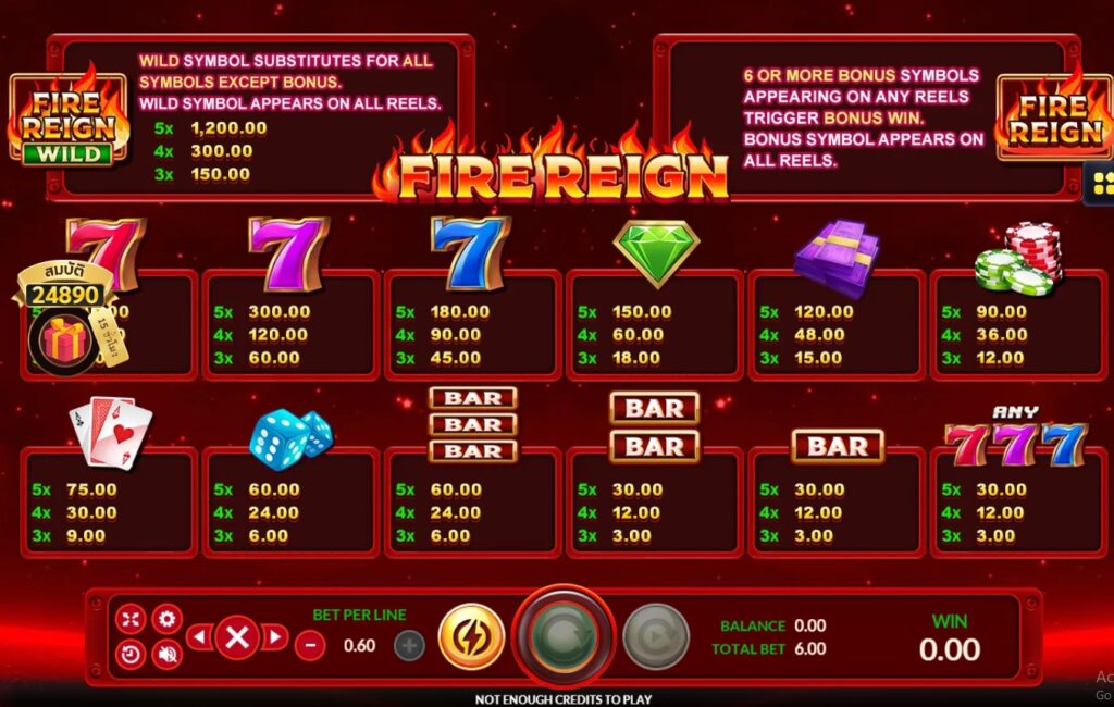Fire Reign joker ufabet36 vip ฝาก ถอน