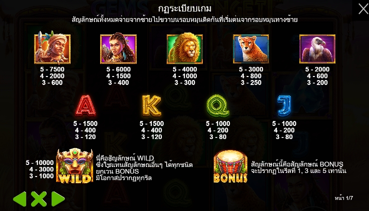 Gems of Serengeti pragmaticplay ufabet366 vip ฝาก ถอน